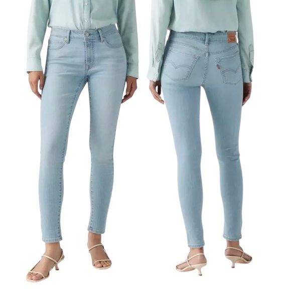 NWT Levi’s 711 Skinny Jeans Size 34 Eternal Indigo Light Wash NEW - Picture 1 of 15